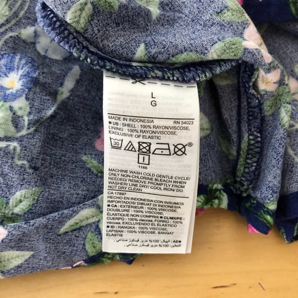 Old Navy floral spaghetti strap mini sundress L - Picture 14 of 15